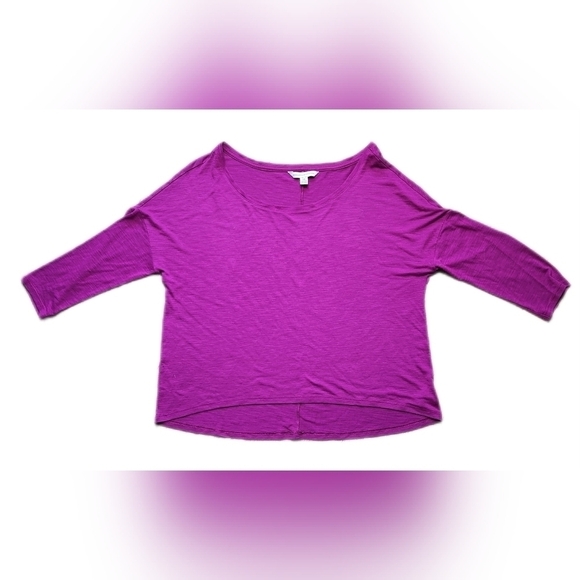 AMERICAN EAGLE OUTFITTERS 3/4 length purple tee shirt Size S - Picture 2 of 8